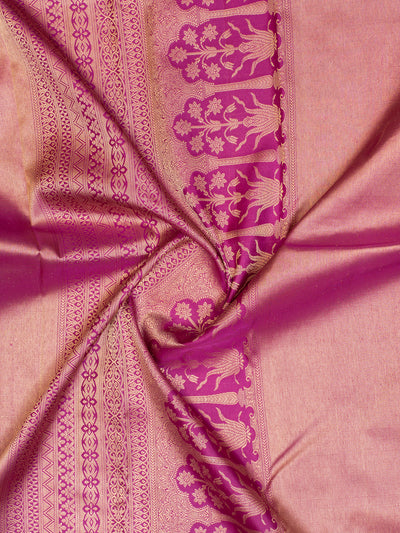 Magenta purple thilakam brocade pure Kanchipuram silk saree