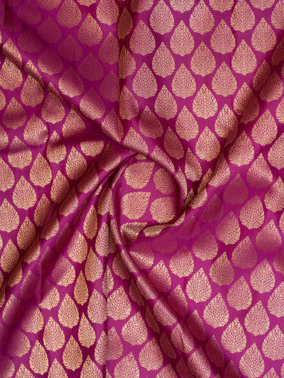 Magenta purple thilakam brocade pure Kanchipuram silk saree