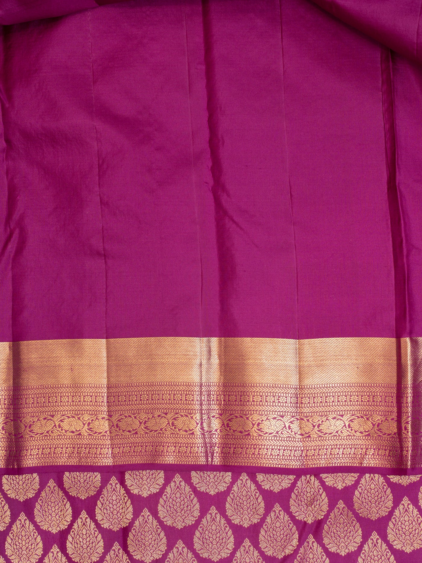 Magenta purple thilakam brocade pure Kanchipuram silk saree