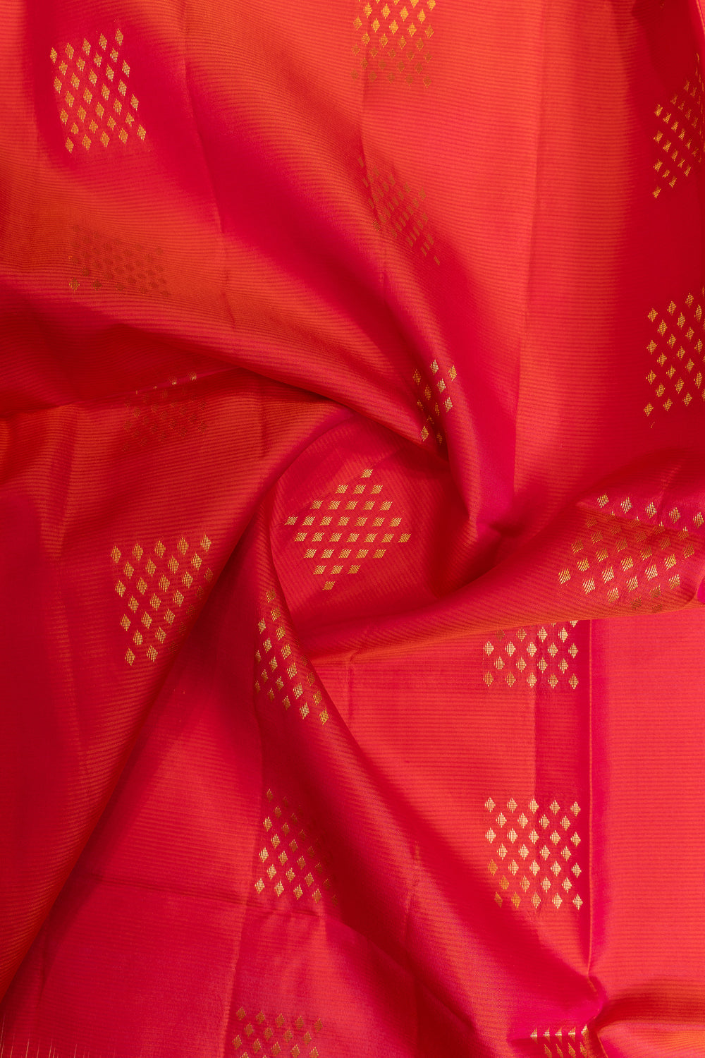 Peach and beige pure soft silk saree