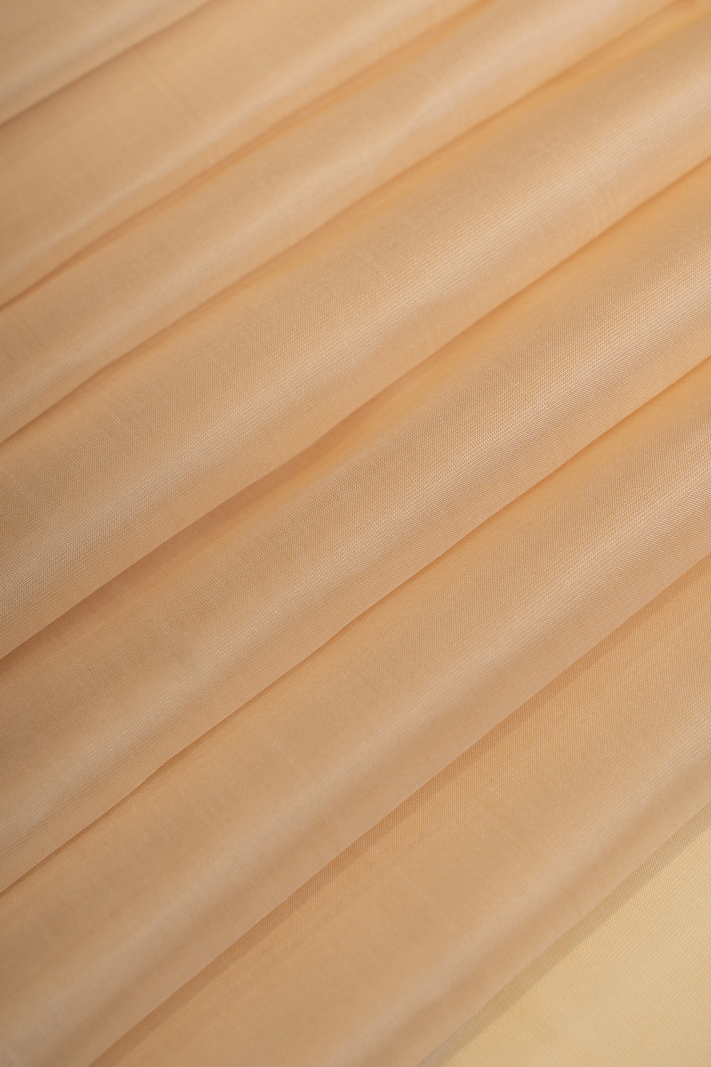 Ivory and peach pure soft silk saree