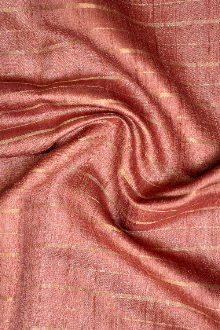 Auburn Maroon Pichwai HandPrinted Pure Tussar Saree - Clio Silks