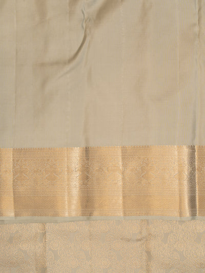 Ice blue Bandhani weave pure Kanchipuram silk saree