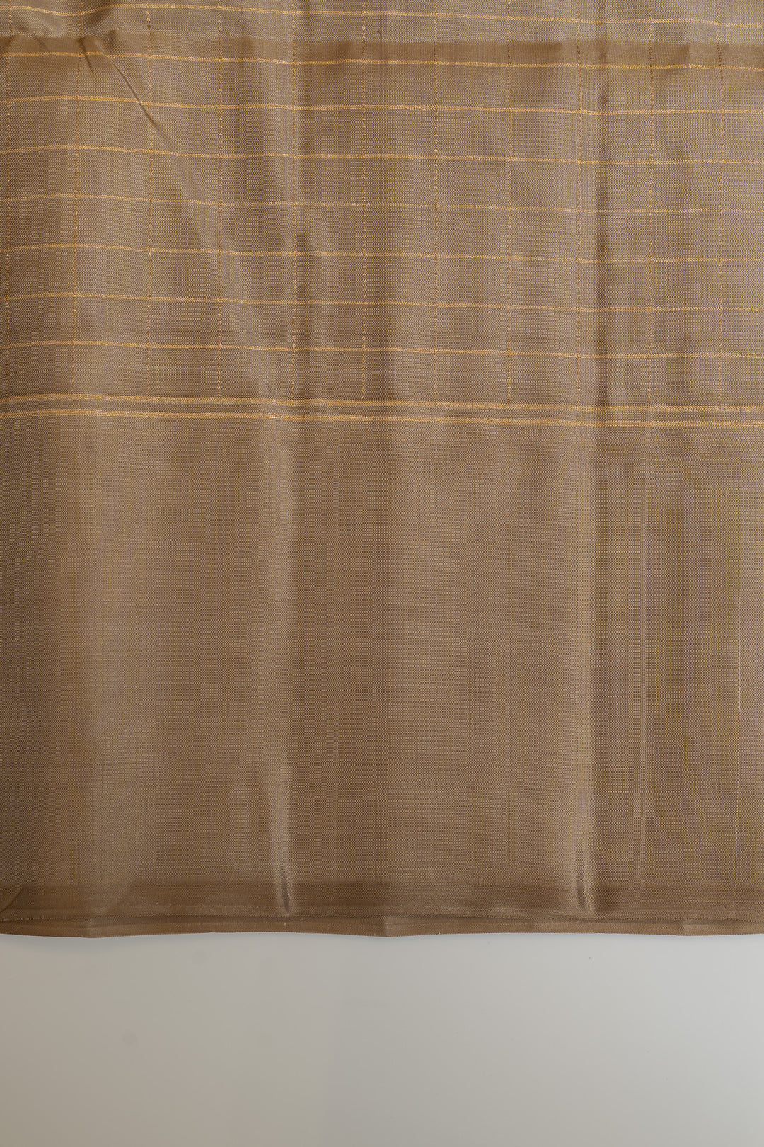 Aubergine purple checks pure soft silk saree