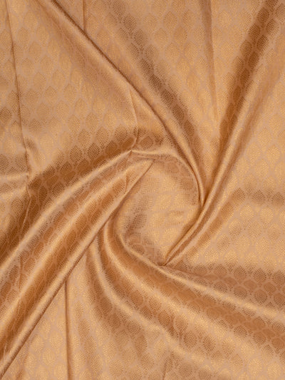 Cream brocade pure Kanchipuram silk saree