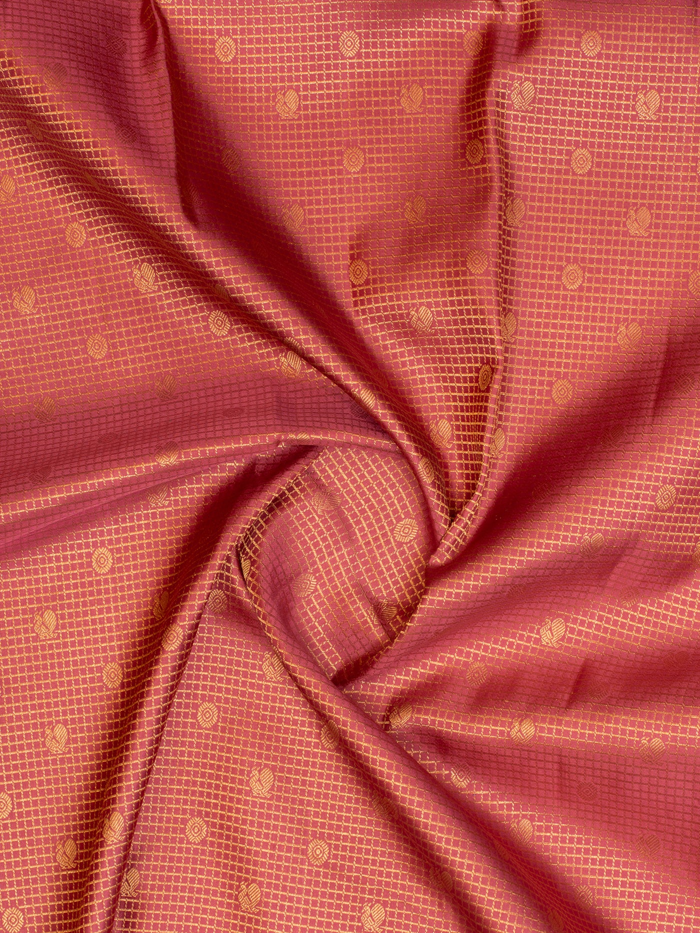 Rose pink brocade pure Kanchipuram silk saree