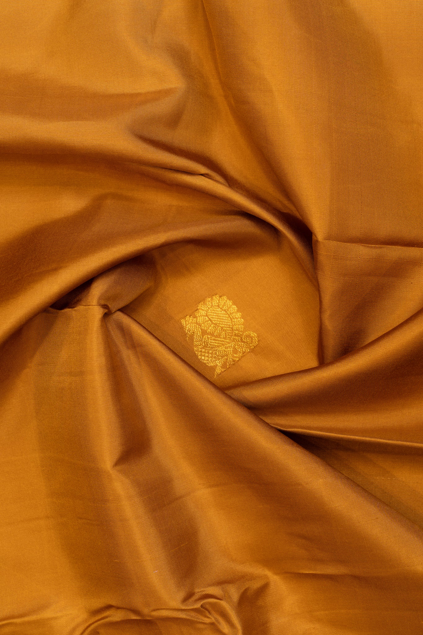 Khaki gold and Rani pink traditional pure Kanchipuram silk saree