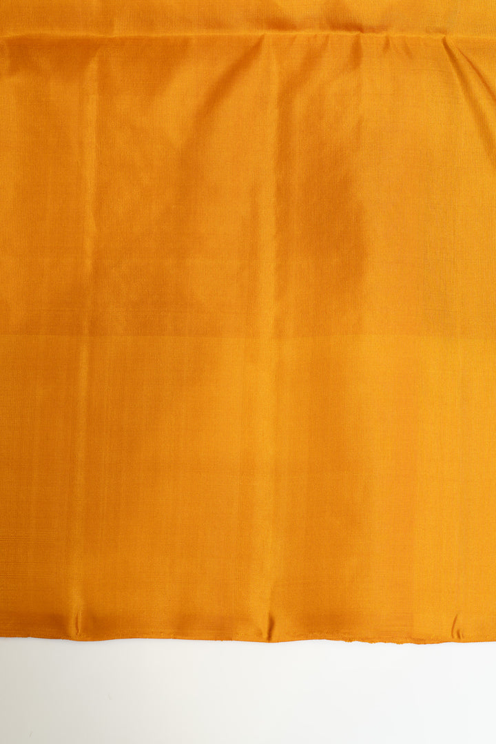 Beige and yellow ornamental&nbsp;Stripes pure soft silk saree