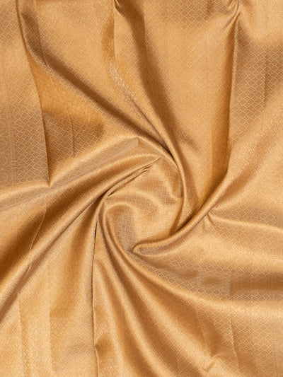 Gold polka brocade pure Kanchipuram silk saree