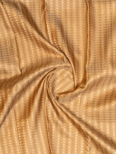 Gold polka brocade pure Kanchipuram silk saree