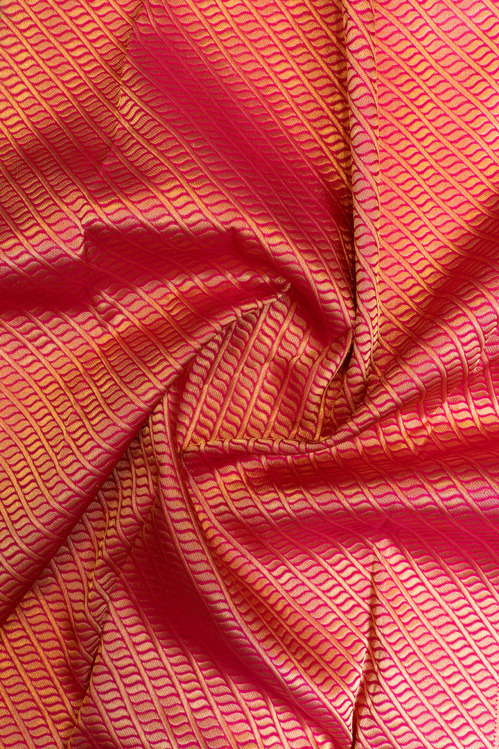 Indigo purple rettai pettu pure Kanchipuram silk saree