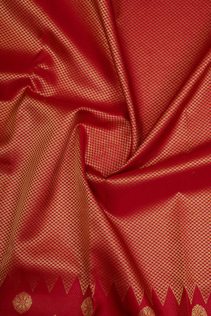 Red Traditional Pure Kanchipuram Silk Saree