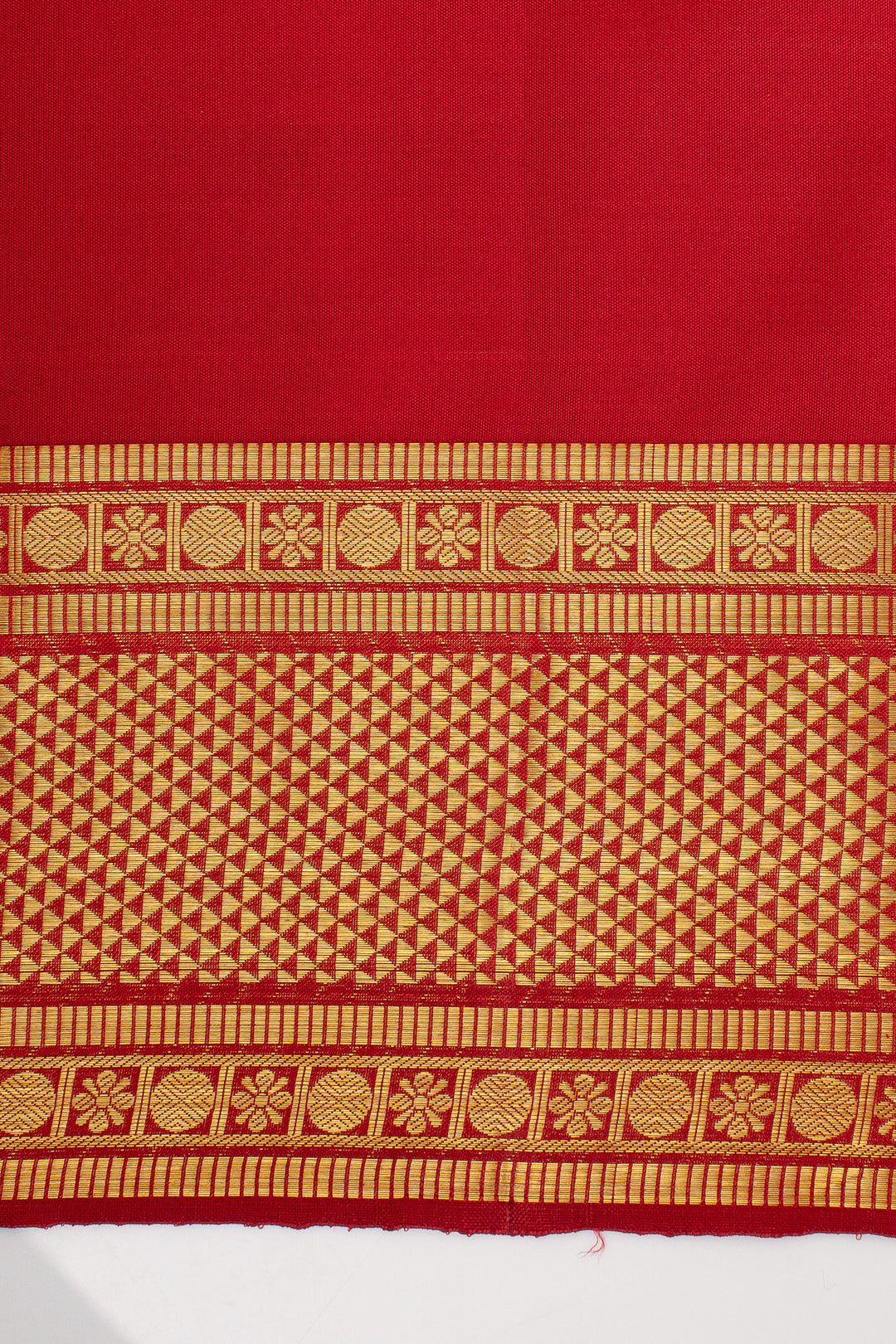Red Traditional Pure Kanchipuram Silk Saree