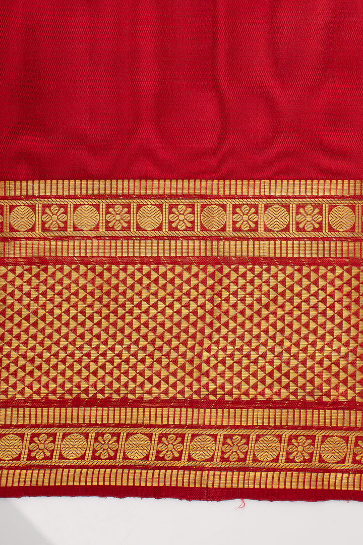 Red Traditional Pure Kanchipuram Silk Saree