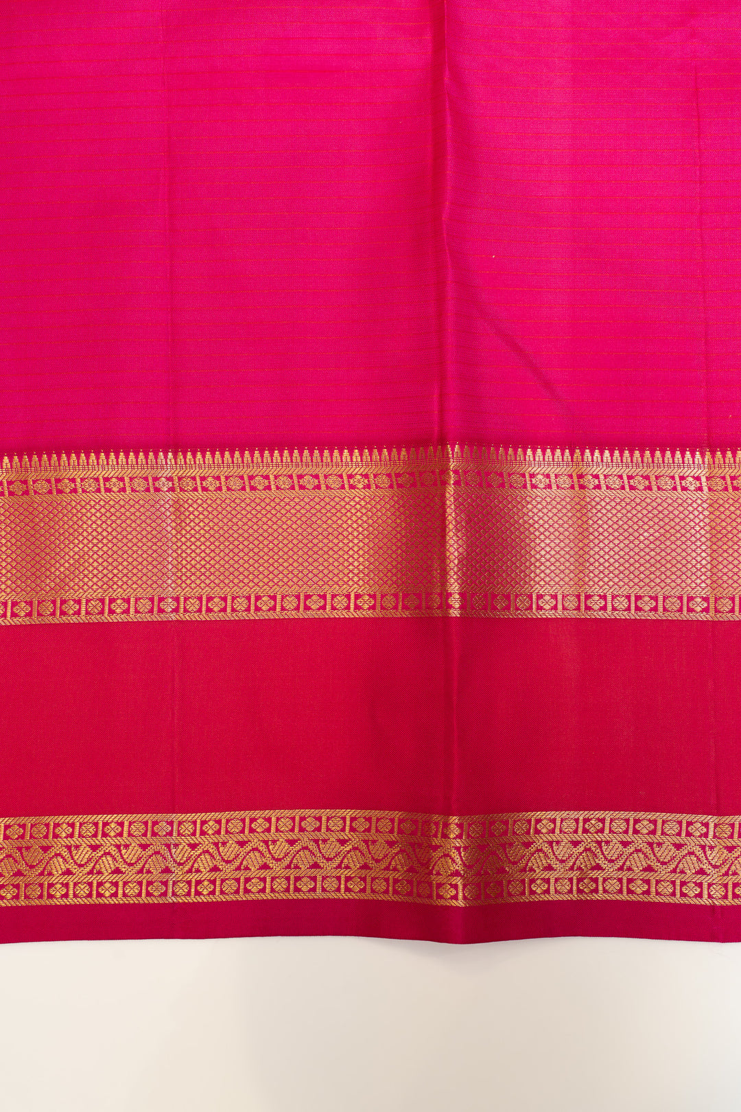 Indigo purple rettai pettu pure Kanchipuram silk saree