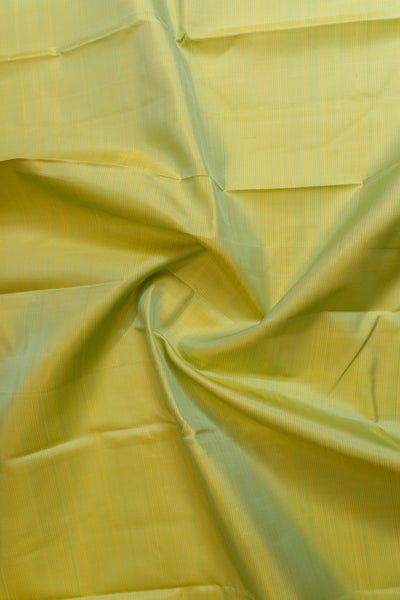 Chartreuse green rettai pettu pure zari Kanchipuram silk saree