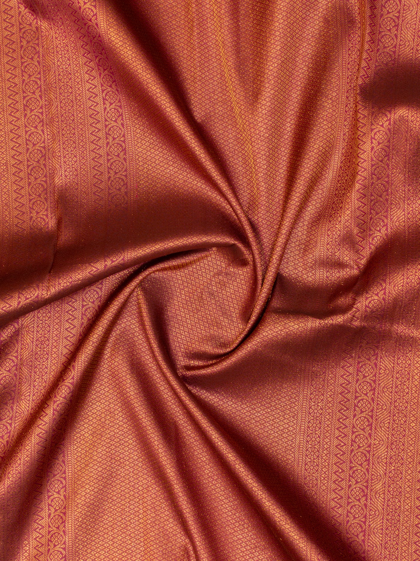 Mulberry purple minakari thilakak brocade pure Kanchipuram silk saree