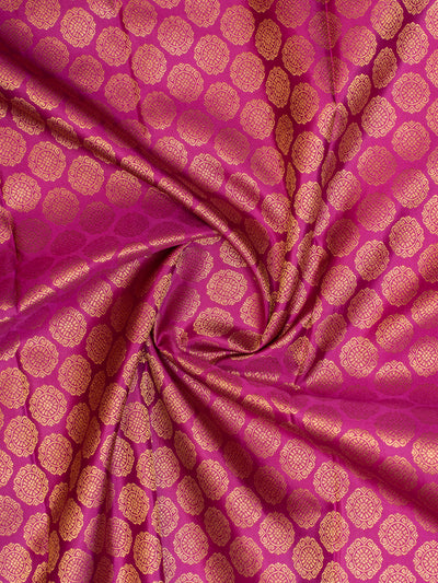 Mulberry purple pure brocade kanjivaram silk saree