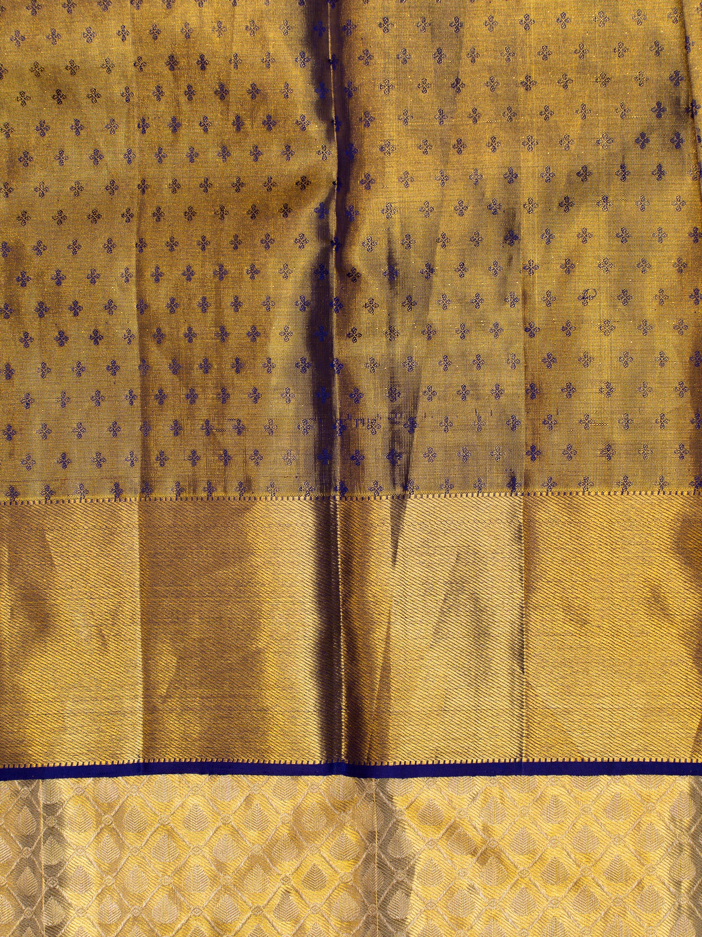 Silver and Gold Tissue Kanchipuram Silk Saree