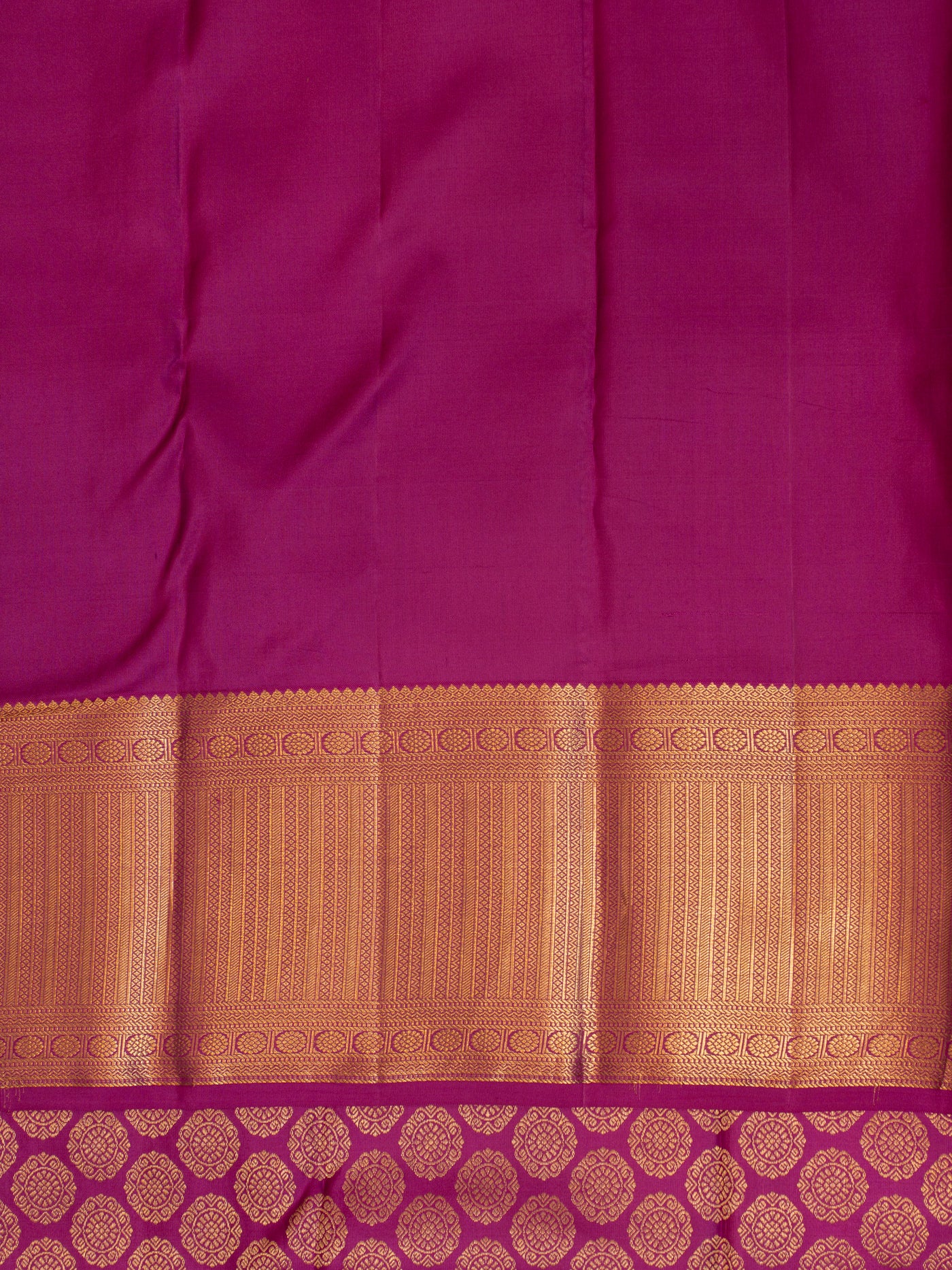 Mulberry purple pure brocade kanjivaram silk saree