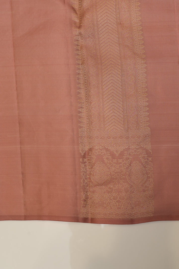 Mauve rangkat brocade pure Kanchipuram silk saree