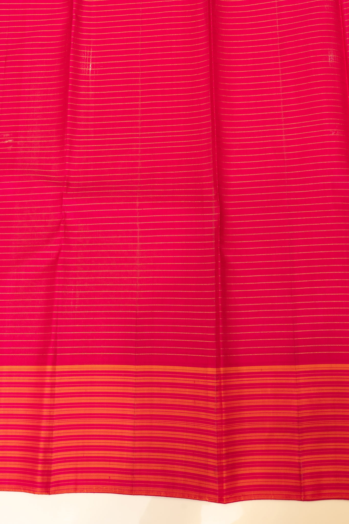 Purple checks and pink stripes pure Kanchipuram silk saree