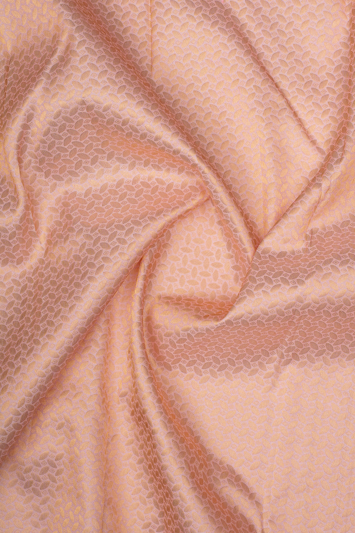 Baby Pink Zari Checks Pure Kanchipuram Silk Saree