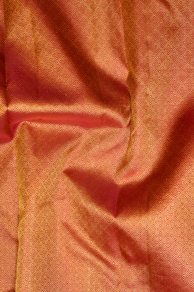 Reddish Maroon Zari Stripes Pure Kanchipuram Silk Saree - Clio Silks