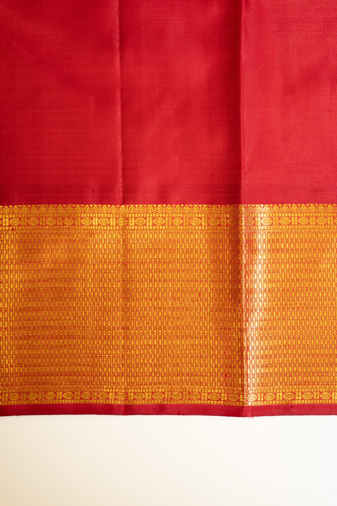 Purple and red pure Kanchipuram silk saree
