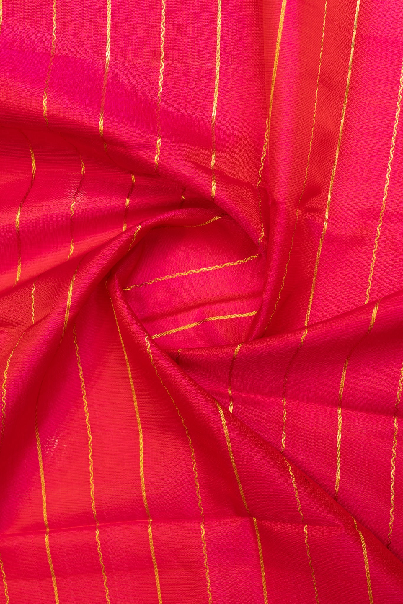 Pink neli stripes paiyadi pure Kanchipuram silk saree