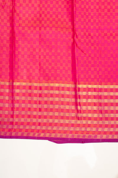 Pink neli stripes paiyadi pure Kanchipuram silk saree