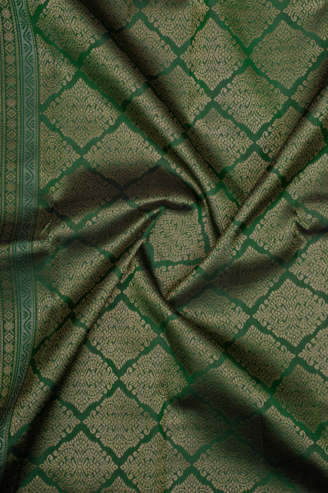 Green Traditional Pure Soft Silk Saree