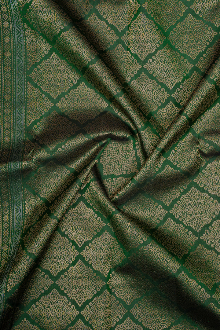 Green Traditional Pure Soft Silk Saree