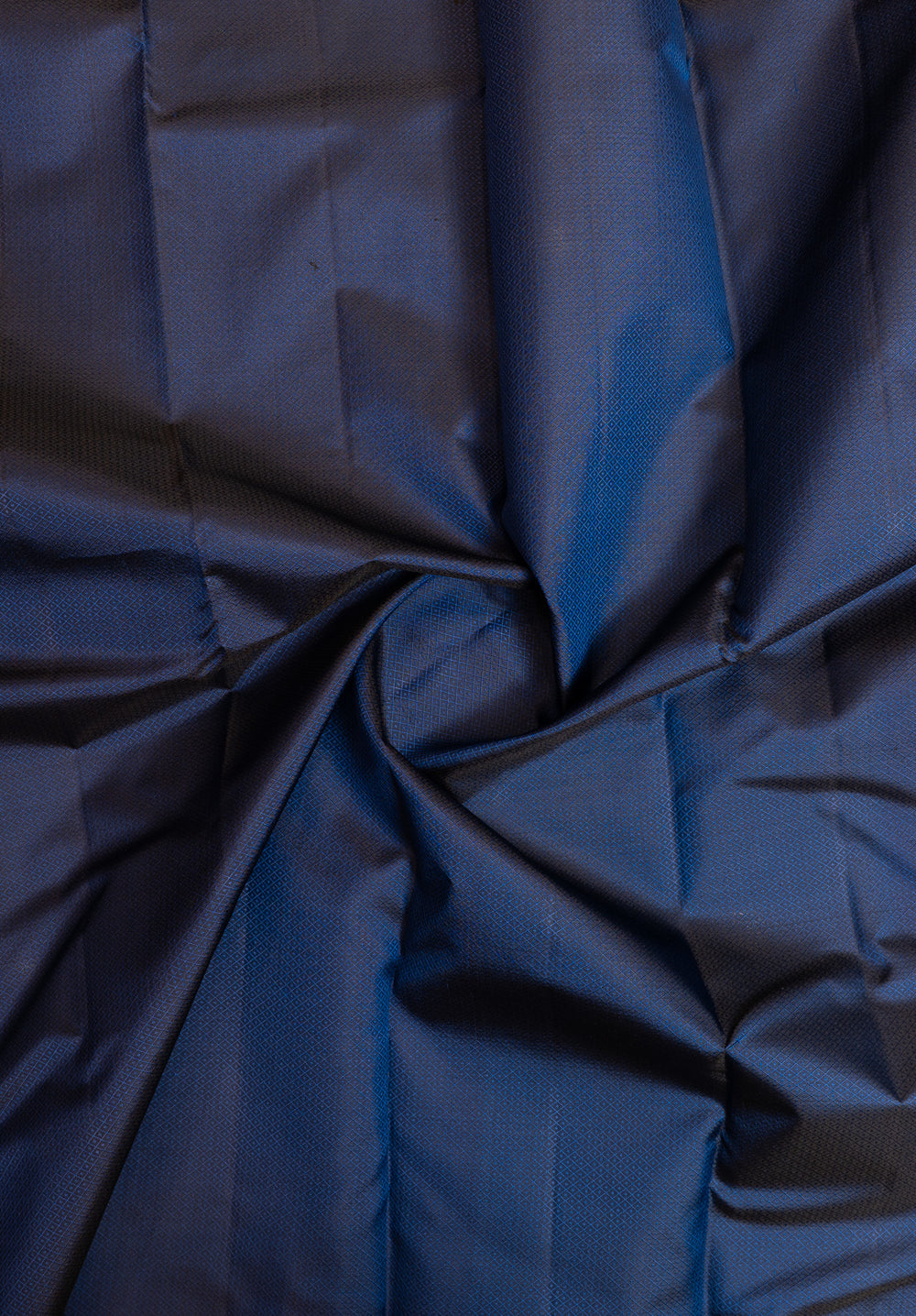 Dark blue threadwork pure Kanchipuram silk saree