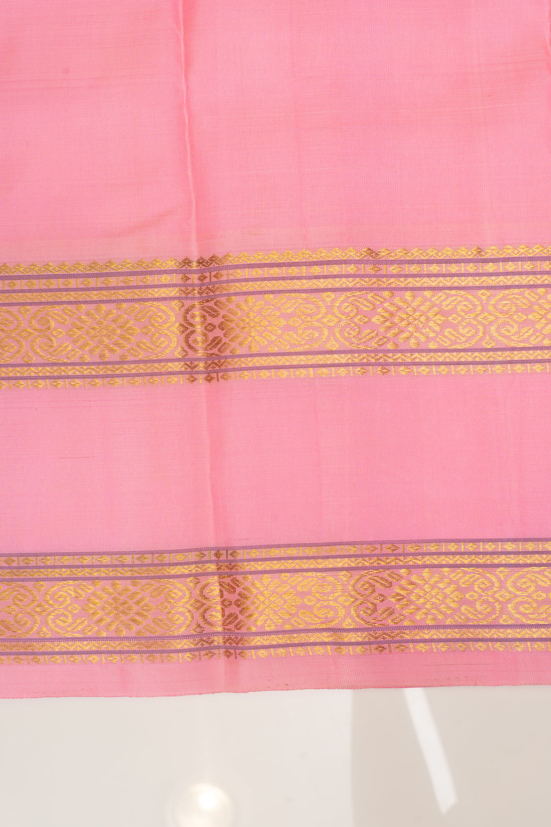 Yellow checks Ganga Jamuna pure Kanchipuram silk saree