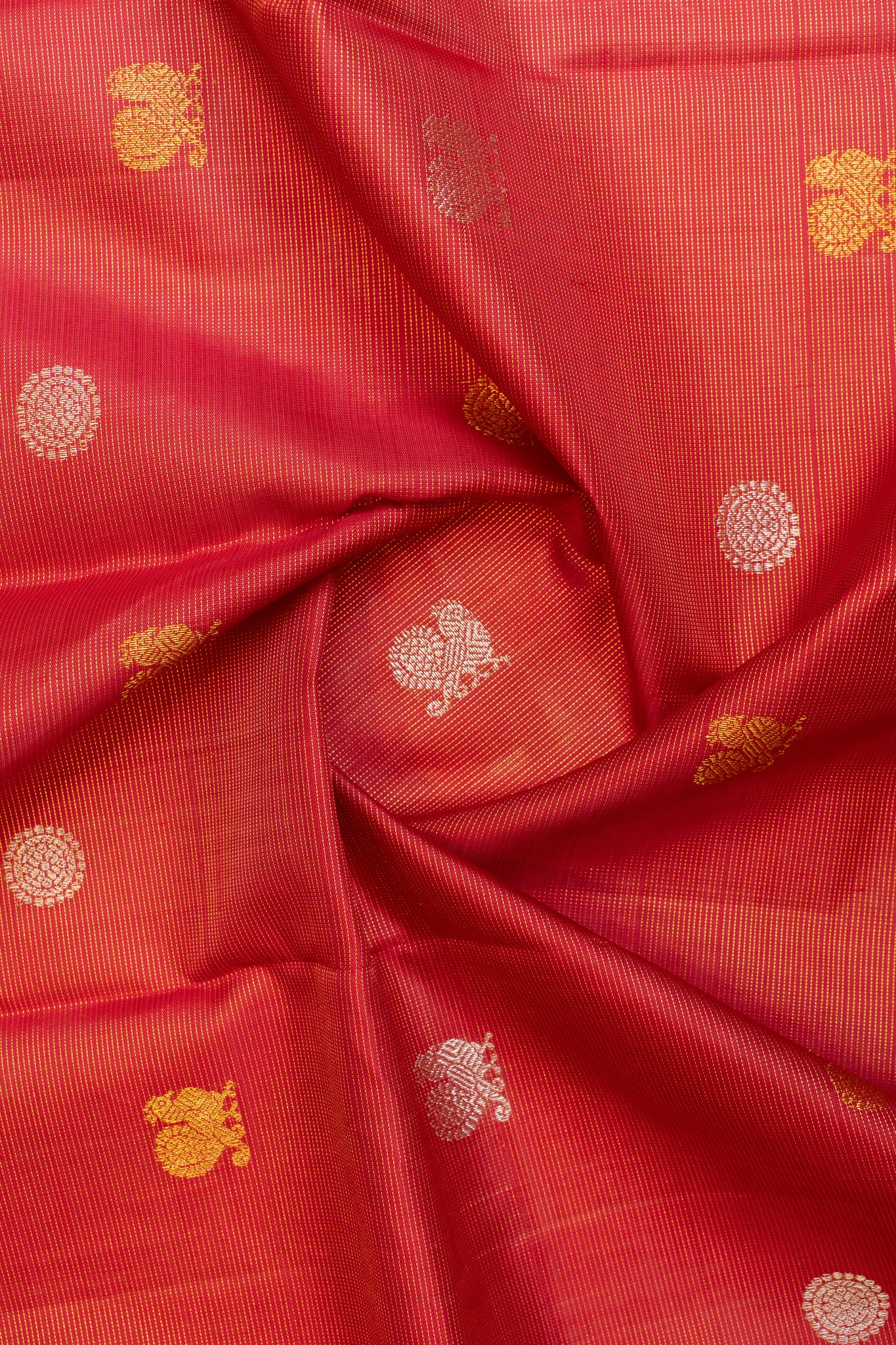 Reddish maroon vairaoosi pure Kanchipuram silk saree