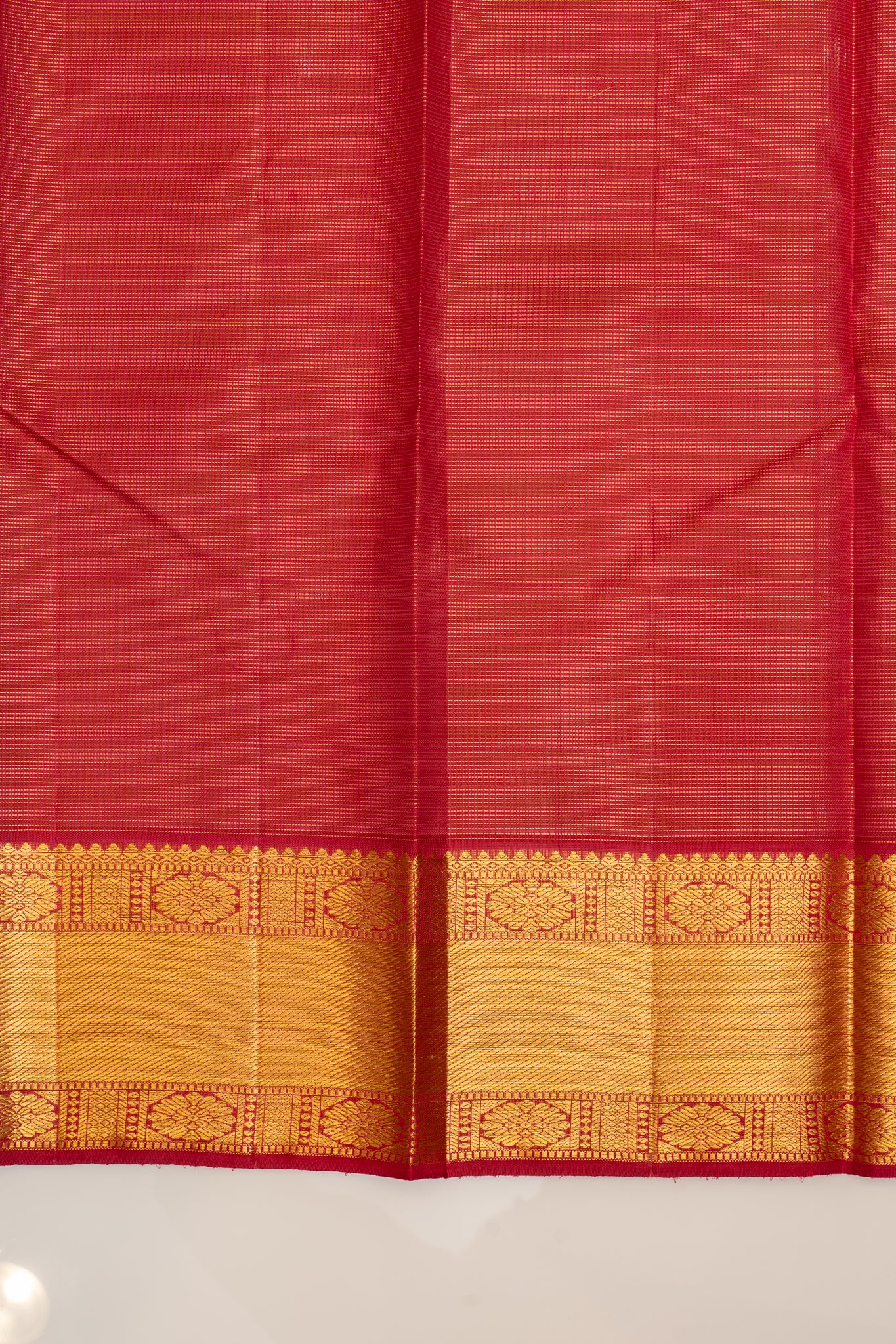 Reddish maroon vairaoosi pure Kanchipuram silk saree