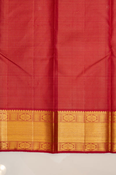 Reddish maroon vairaoosi pure Kanchipuram silk saree