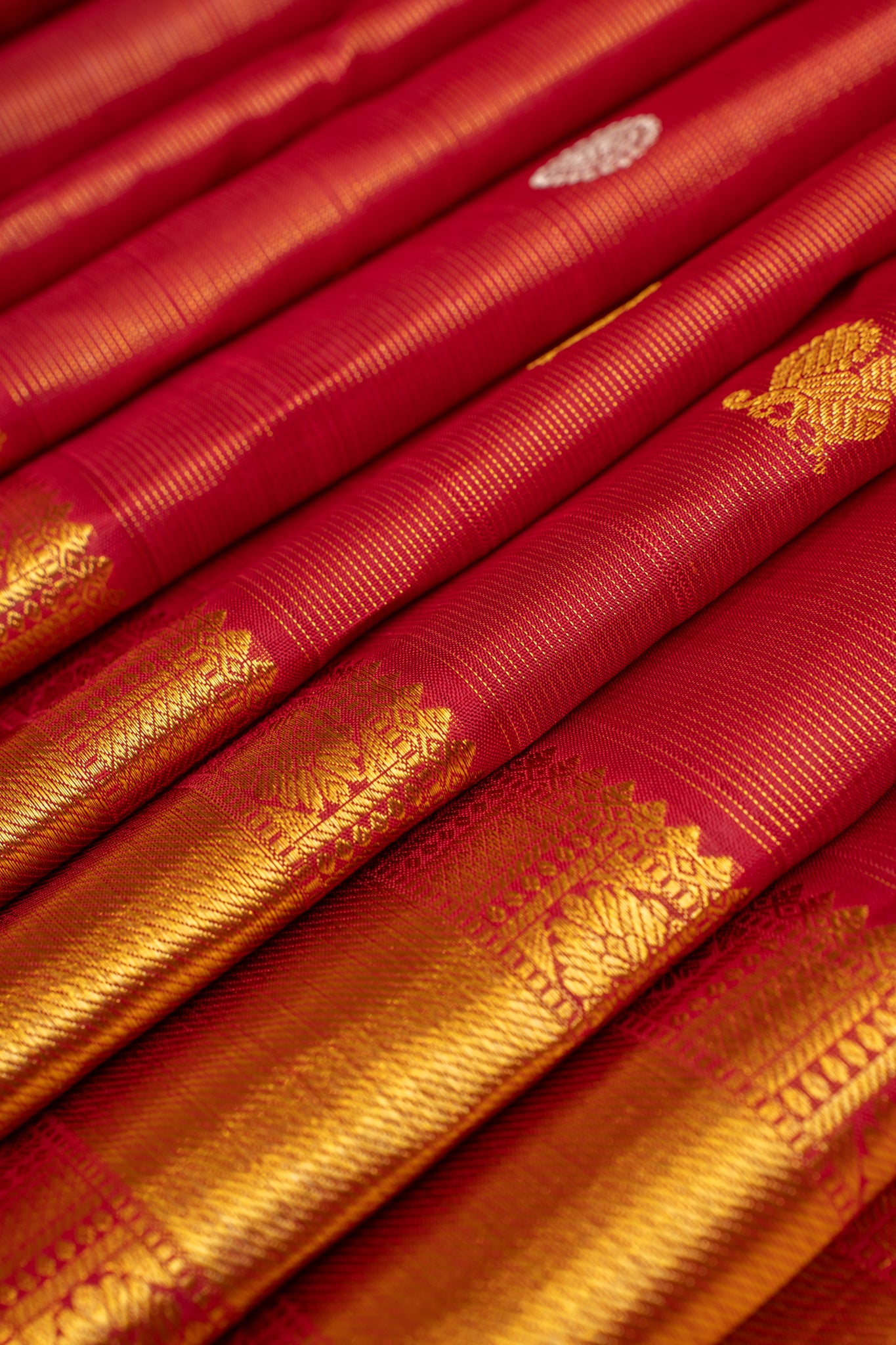 Reddish maroon vairaoosi pure Kanchipuram silk saree