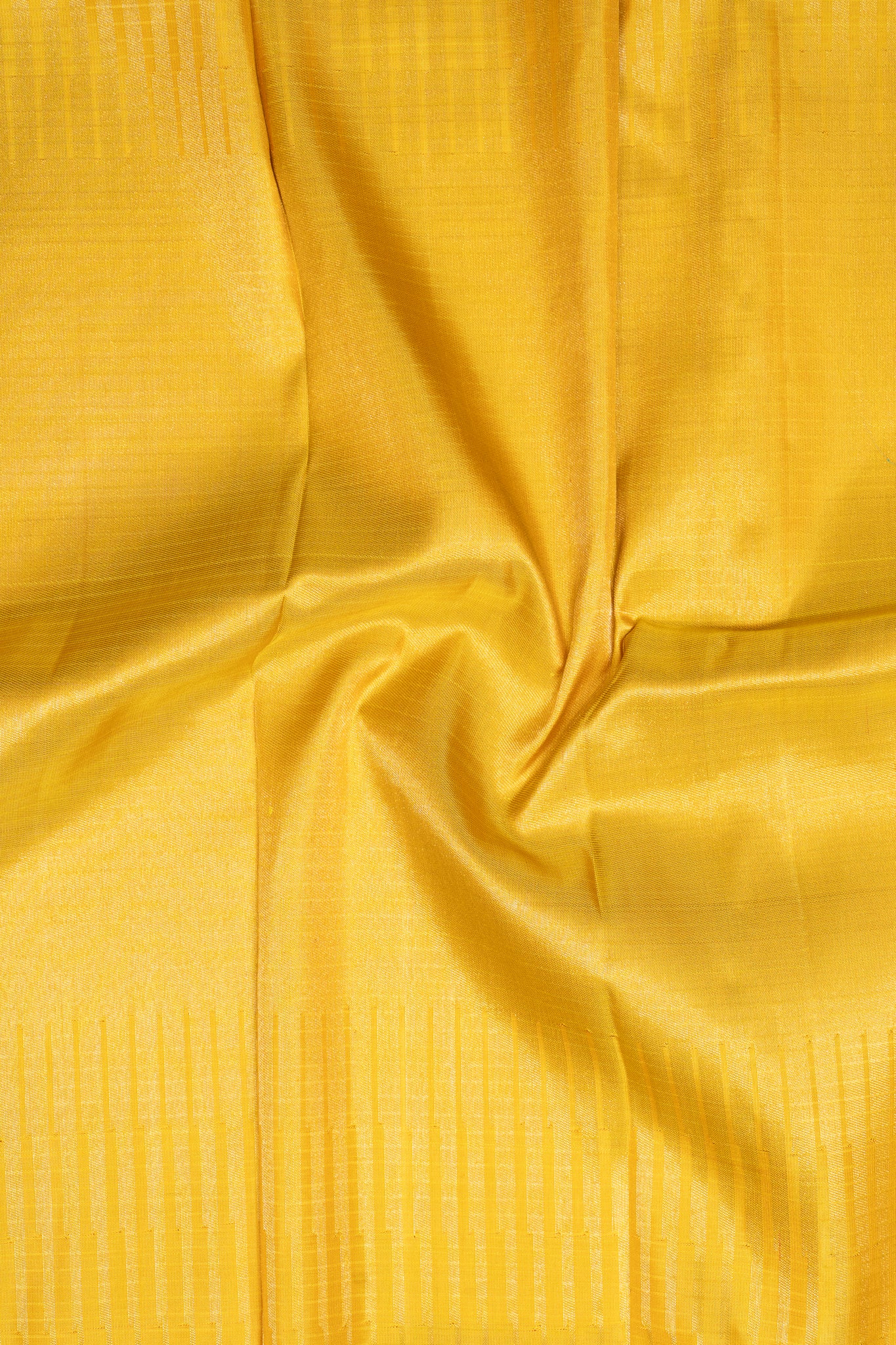Pearl White and Yellow Pure Zari Kanchipuram Silk Saree - Clio Silks