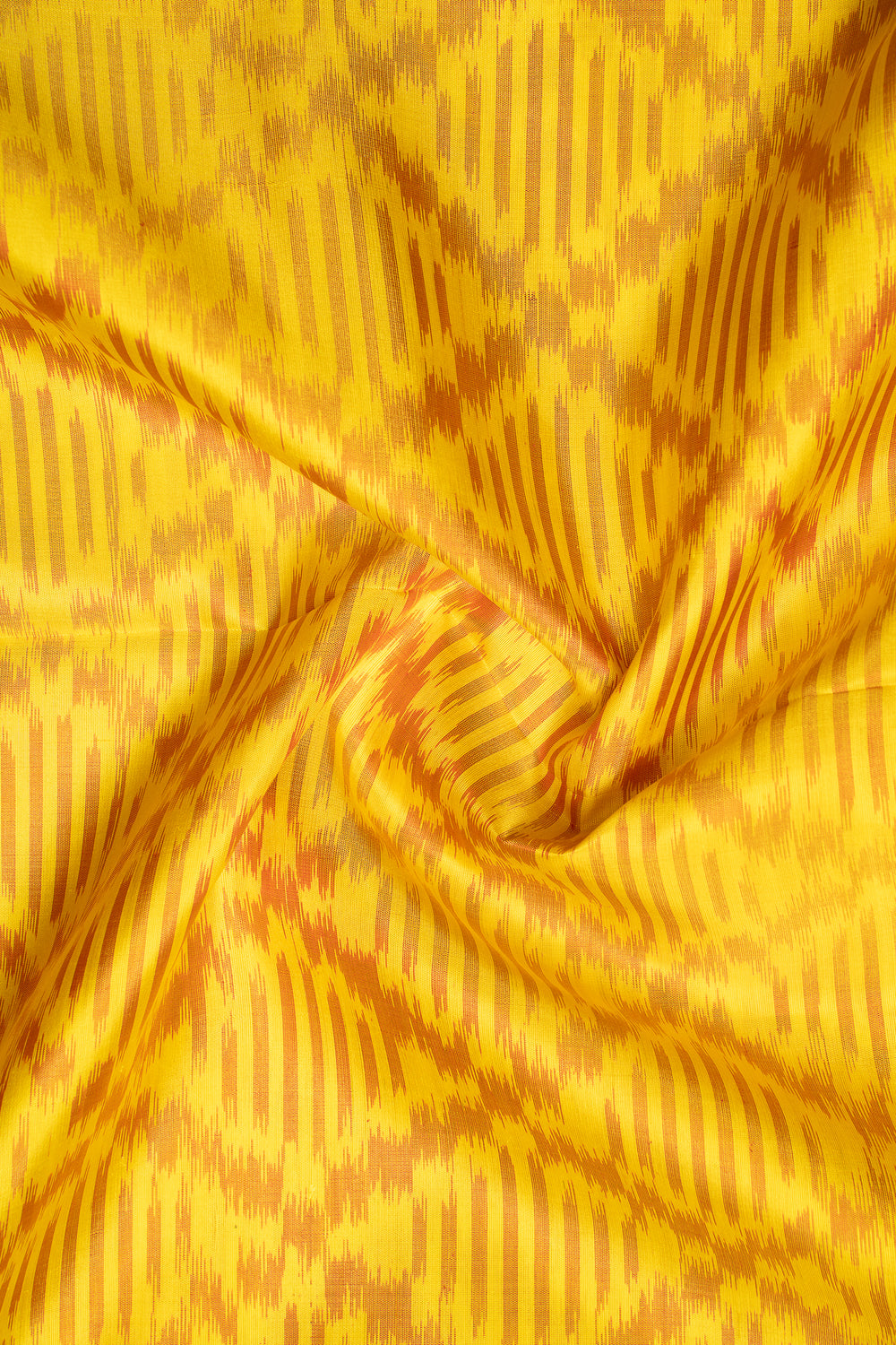 Yellow and Pink Pure Ikkat Silk Saree - Clio Silks