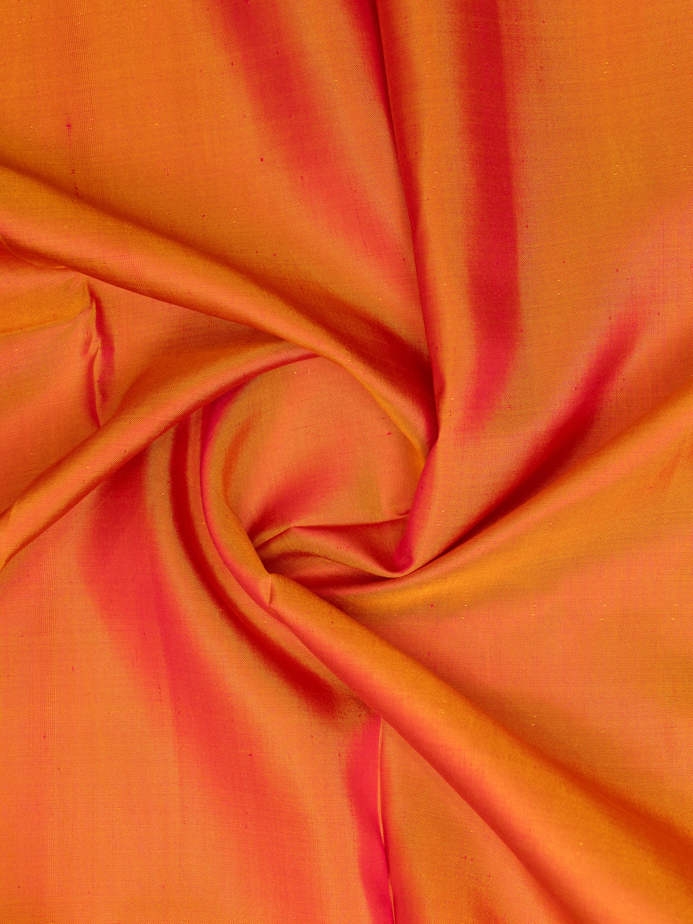 Peach Orange Pure Kanchipuram Silk Saree