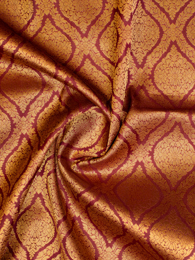 Mulberry Purple Brocade Pure Kanjivaram Silk Saree