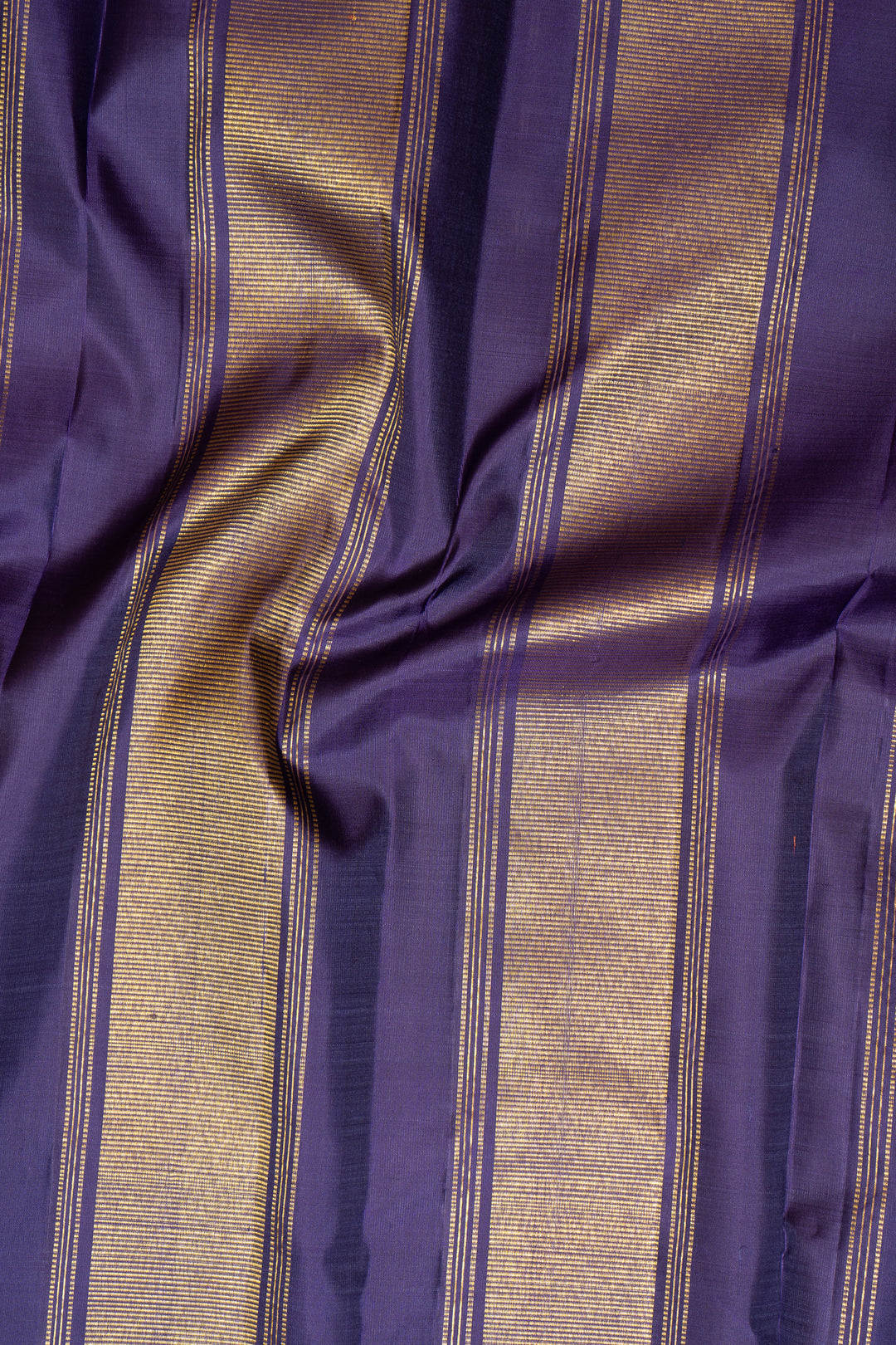 Yellow and Blue Pure Kanchipuram Silk Saree - Clio Silks