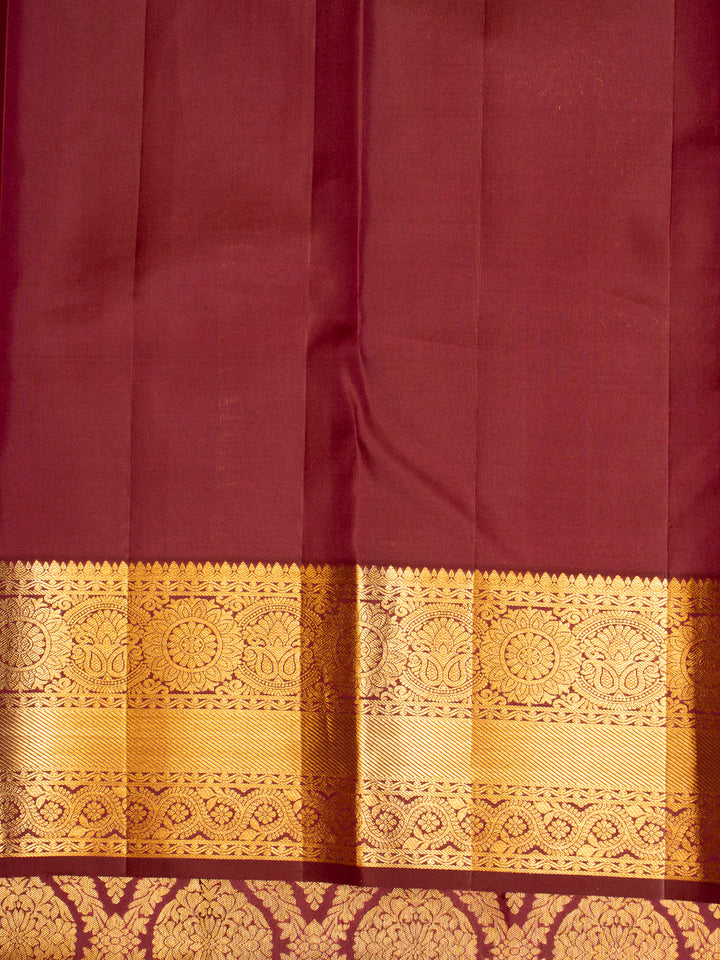 Mulberry Purple Brocade Pure Kanjivaram Silk Saree