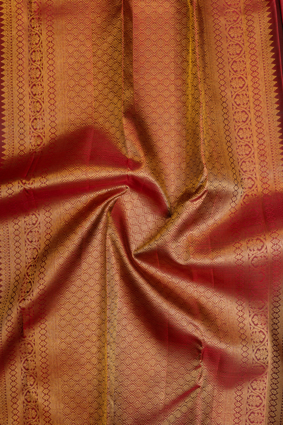 Black and maroon iruthalaipakshi pure Kanchipuram silk saree