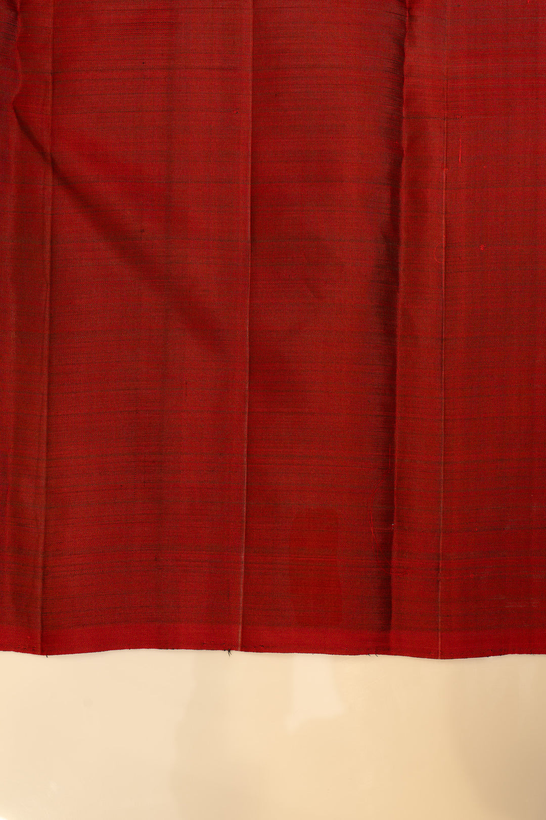Bottle green and Maroon half and half pure Kanchipuram silk saree