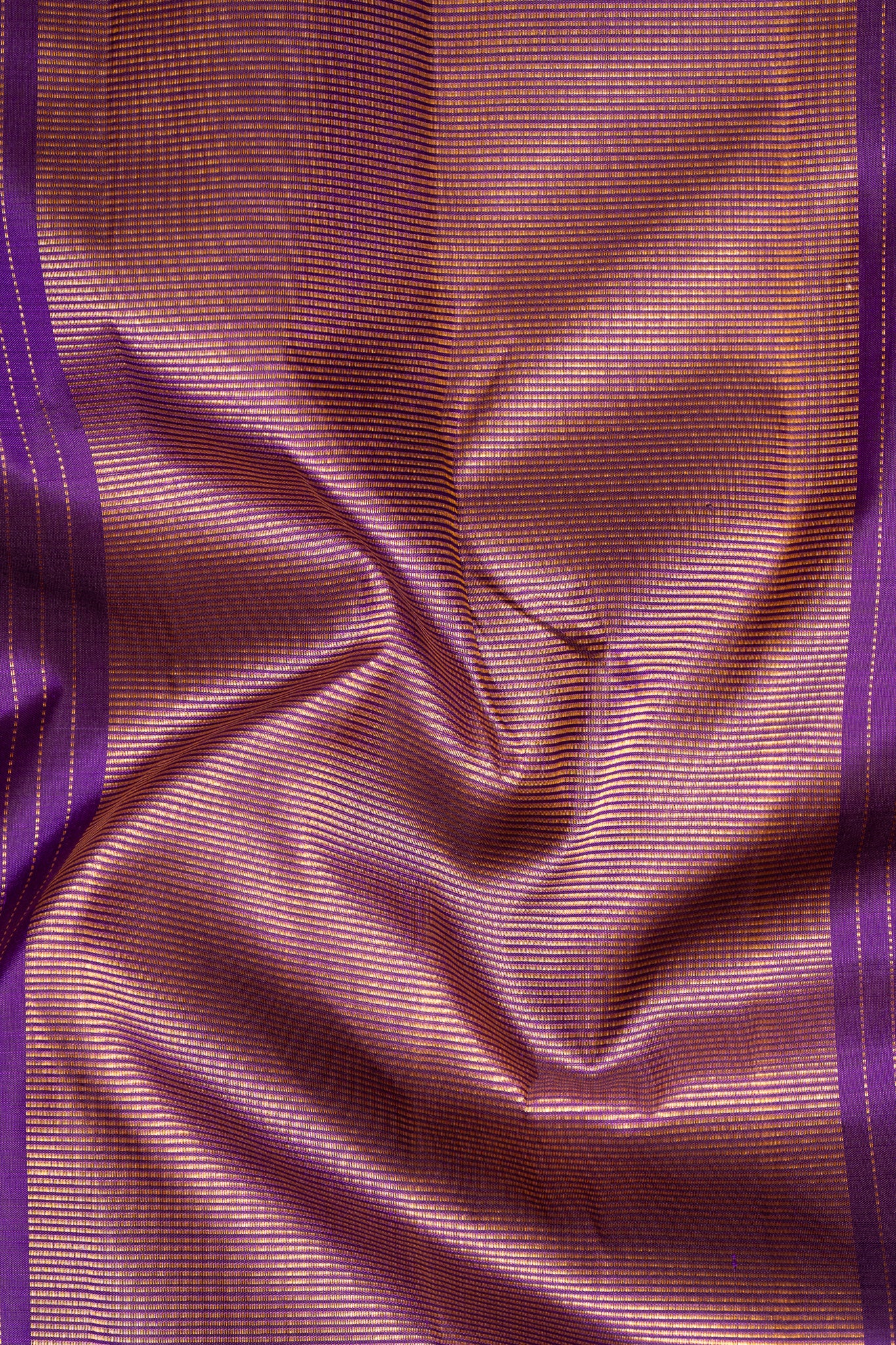 Lilac Checks and Purple Pure Kanchipuram Silk Saree - Clio Silks