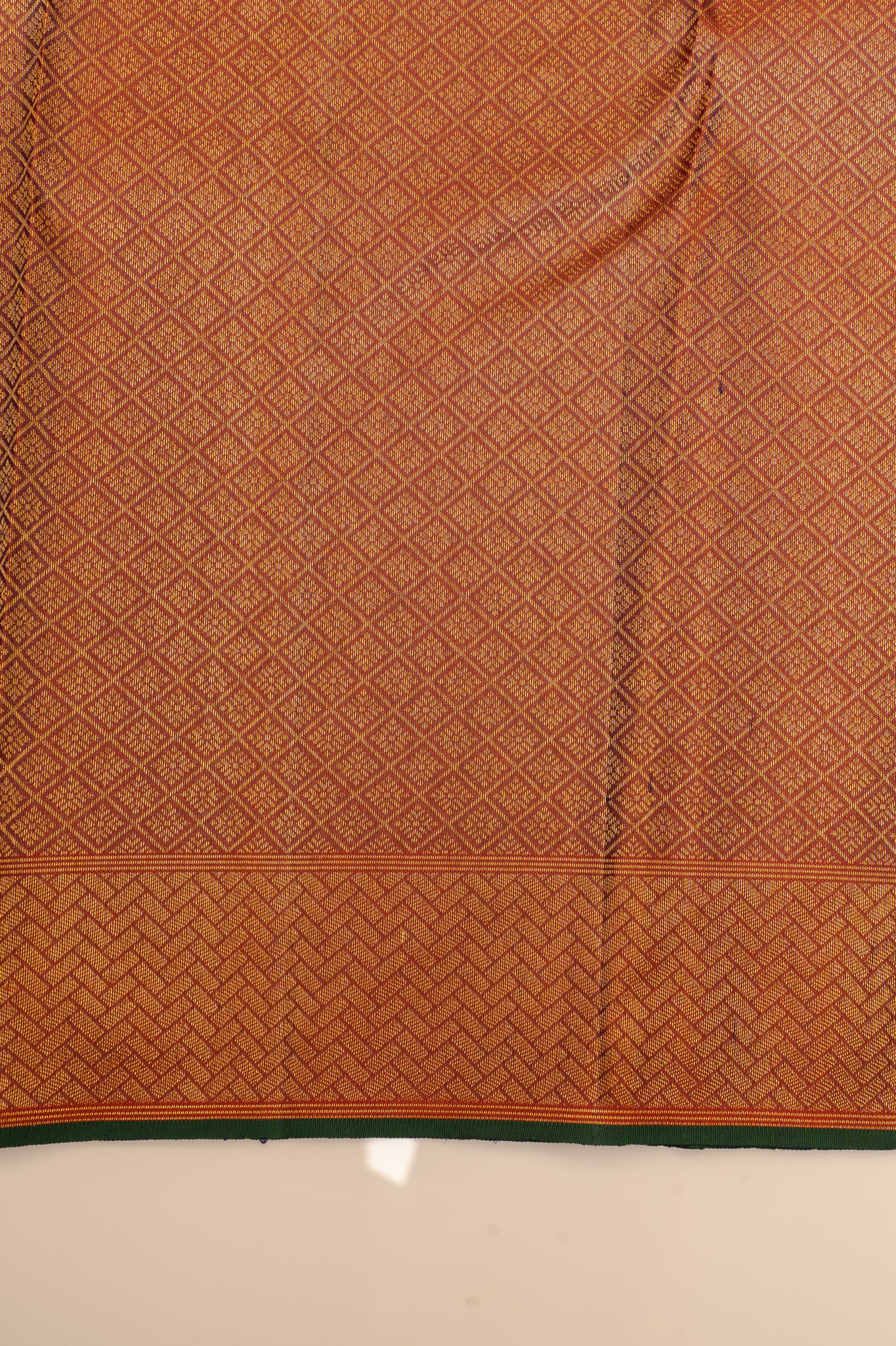 Indigo blue Kalamkari brocade pure Kanchipuram silk saree