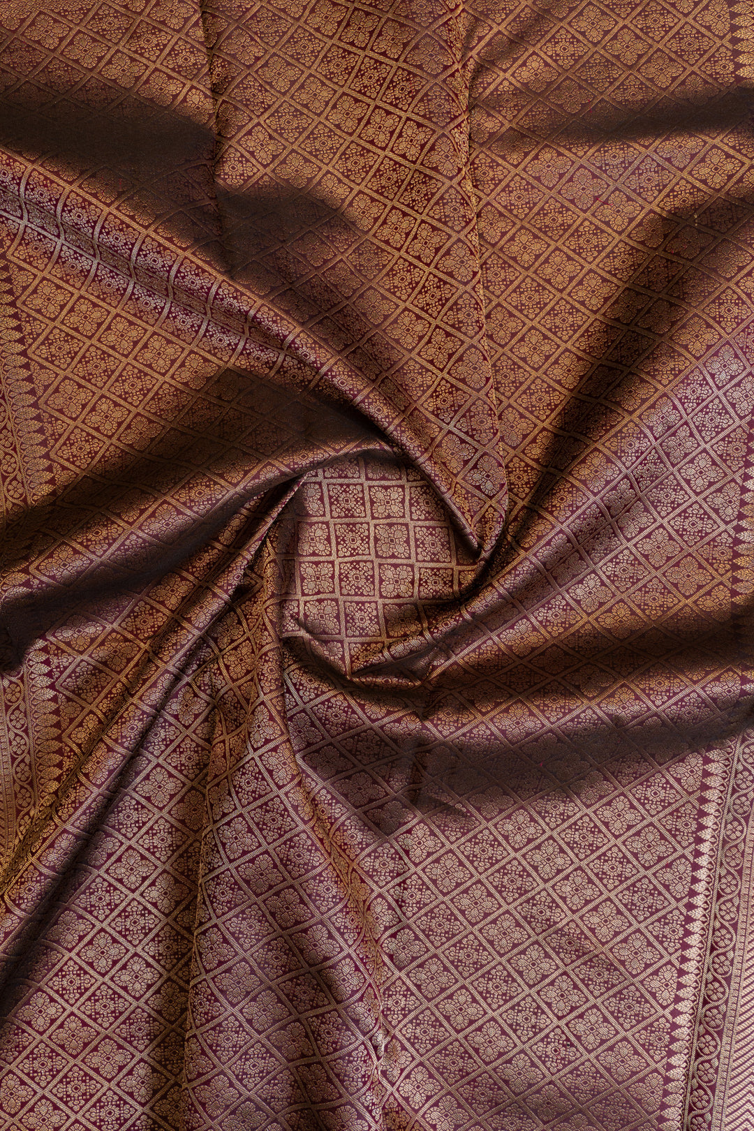 Jamun magenta rangkat brocade pure Kanchipuram silk saree